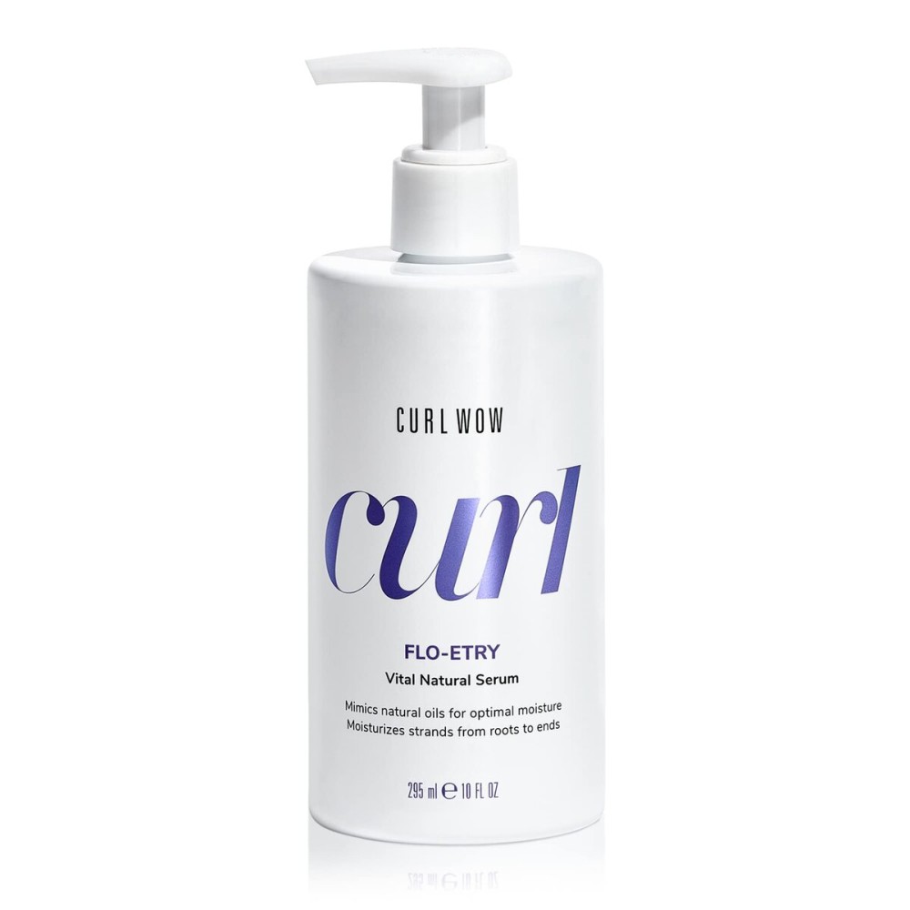COLOR WOW Curl Wow Flo-etry Vital Natural Serum - Rich-oil blend moisturizes dry, dehydrated strands from root to tip for instantly plump, plush, juicy curls, No weight or greasy feel!