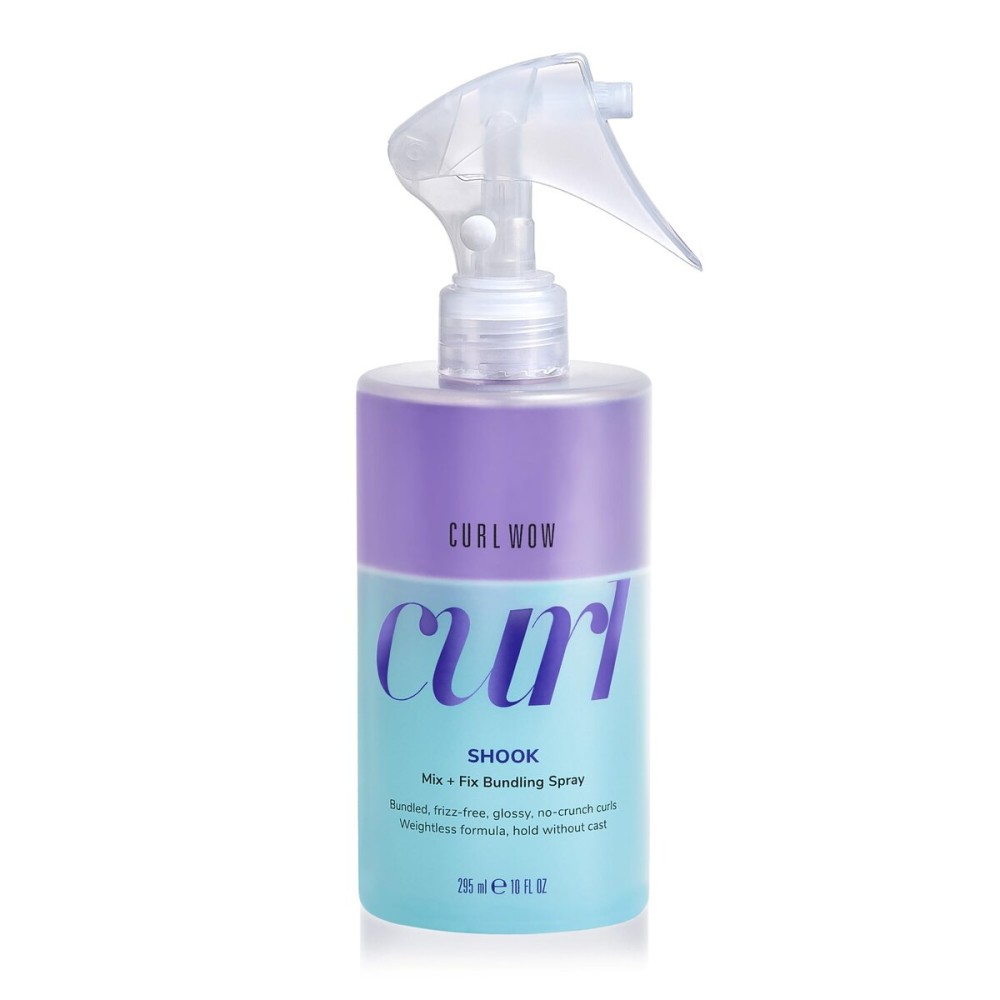 COLOR WOW Curl Wow Shook Mix + Fix Bundling Spray - Shake-to-activate spray combines powerful hydrators + crunch-free polymers for perfectly defined, glossy, frizz-free curls