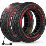 BANGTING 2PCS Upgrade 50/75-6.1 Scooter Off-road Solid Tires, 8.5x2 inches Tires Tubeless for Gotrax GXL V2/XR/APEX, 8 1/2 x2 Tire Replacement for Hiboy S2, Xiaomi 3 Lite/3/Pro 2/1s/M365