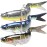 TRUSCEND Easy Catch Swimmax, Magic Noisy Turbulent Wiggling and Vibrating Actions for More Bites, Segmented Swimbait Jointed by Dyneema Strongest Fiber, Lifelike Fishing Lures for Relax Family Fishing