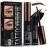 Cilrofelr Tattoo Peel Off Eyebrow Gel, Easy Tattoo Brow Peel Off Gel, Last Up to 3 Days, Waterproof, Transfer-proof, For Fuller & Defined Looking Brows, Brown (2 Pack)