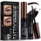 Cilrofelr Tattoo Peel Off Eyebrow Gel, Easy Tattoo Brow Peel Off Gel, Last Up to 3 Days, Waterproof, Transfer-proof, For Fuller & Defined Looking Brows, Dark Brown (2 Pack)