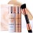 LUMINESS Airbrush Spray Silk Foundation Starter Kit - Fair Light - Foundation, Primer & Dual-Sided Angled Buffing Brush - Medium, Buildable Coverage, Anti-Aging Formula Hydrates & Moisturizes