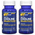 Acetylcholine Brain Food - Acetyl L-Carnitine & Alpha GPC Supplement - Supports Production of Acetylcholine - Neurotransmitter Supplement for Cognitive Function - 120 Capsules
