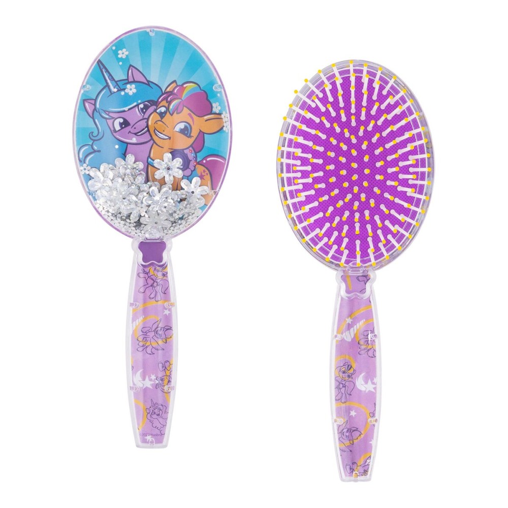 Hair Brush With Magical Sparkling Stars Confetti - Kids Ages 3+
