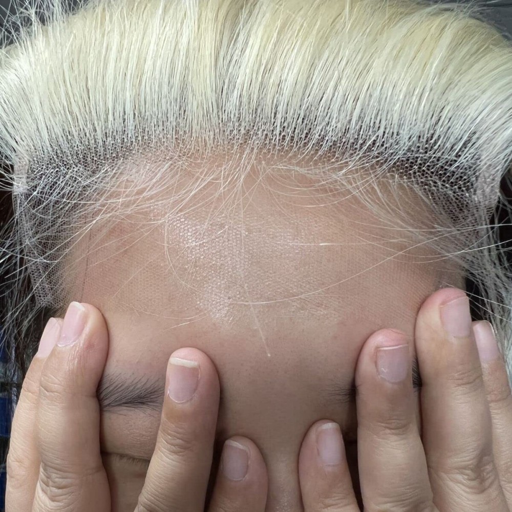 BEEOS 5x5 Skinlike Real HD Lace Closure Only, 613 Blonde 0.10mm Ultra-thin Invisible Swiss Lace Ultimate Human Hair Closure Pre-Plucked Natural Hairline Silky Straight 20 Inch