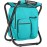 Kikerike Backpack Stool Cooler Chair Heavy Duty 300 LBS Max Load Portable Lightweight Stool Backpack Folding Fishing Cooler Seat for Camping Hunting Fishing - Blue-Green