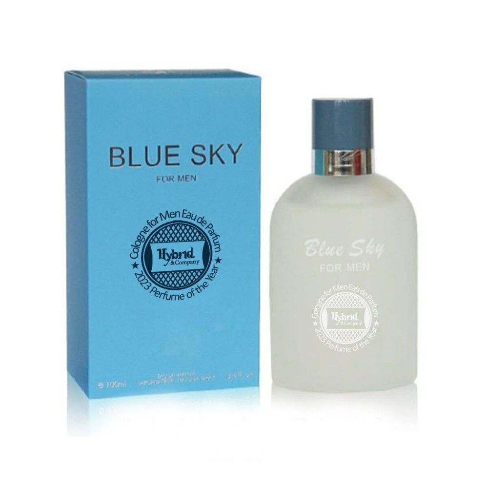 Hybrid & Company Blue Sky for men Mens Classic Scent Perfume Eau De Toilette Spray 100 ML