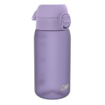 Ion8 Small Water Bottle, 350 ml/12 oz, Leak Proof, Easy to Open, Secure Lock, Dishwasher Safe, BPA Free, Carry Handle, Hygienic Flip Cover, Easy Clean, Odor Free, Carbon Neutral, Light Purple