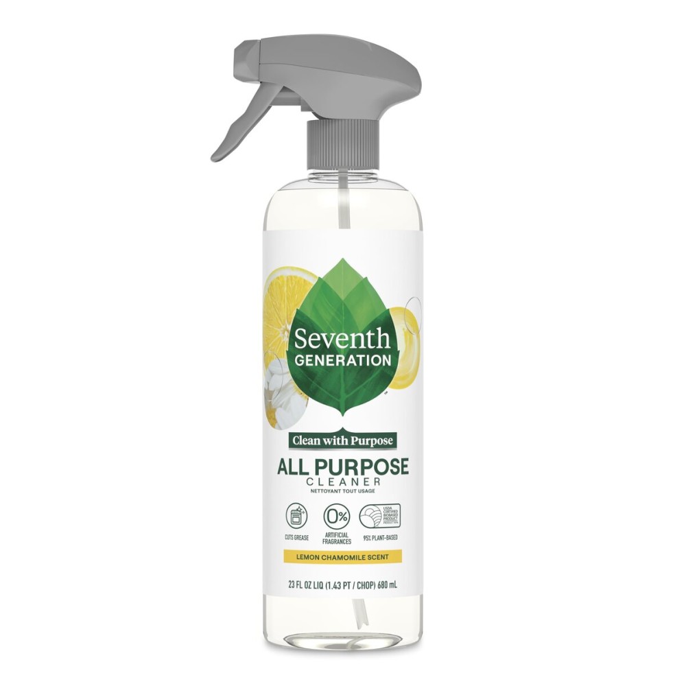 Seventh Generation All Purpose Cleaning Spray Lemon Chamomile scent Surface Cleaner Cuts Grease 23 oz