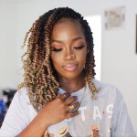 ToyoTress Tiana Passion Twist Hair - 10 Inch 2 Pcs Pre-twisted Crochet Braids Ombre Brown Blonde, Pre-looped Synthetic Braiding Hair Extensions (10 Inch, OT30/27-2P)