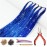 Hair Tinsel Kit with Tools and Instruction Easy to Use 1000 Strands 47 Inches Glitter Tinsel Hair Extensions for Women and Girls, Sparkling Shinny Fairy Hair Accessories for Christmas New Year