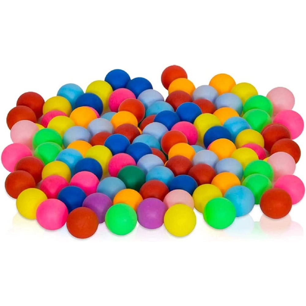 Colored Ping Pong Balls 100pcs - Bulk 2.4g, 40mm Table Tennis Balls for Kids\' Fun and Learning Activities