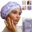 Reusable Shower Cap for Women Reusable Waterproof - Leakproof, Nonslip Hair Cap for Shower Flexiband - Soft, Breathable, Durable Christmas Shower Caps by SMPL OBJECTS (Marble)