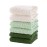 MUKIN Baby Washcloths - Soft Face Cloths for Newborn, Absorbent Bath Face Towels, Baby Wipes, Burp Cloths or Face Towels, Baby Registry as Shower. Pack of 6-12x12 inches (Green)