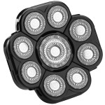 FOXSONIC Upgraded 9 Blade Body Shaver Replacement Heads for Many Brands Electric Razor