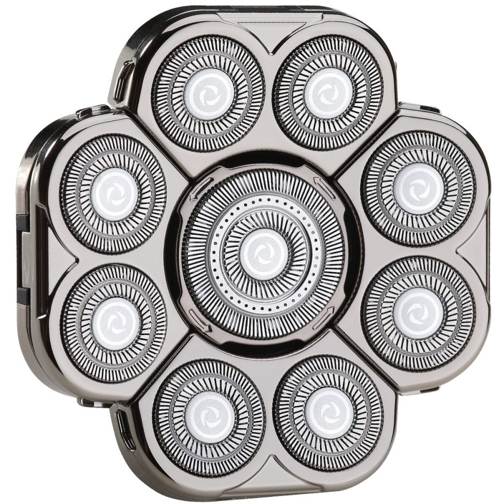 FOXSONIC Upgraded 9 Blades Body & Head Shaver for Head Shaver Many Brands 9 Blades Replacement Shaver Head Blade 9 Heads Beard Electric Razor Shaver Head for Blad Men