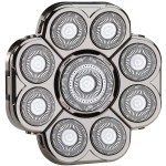 FOXSONIC Upgraded 9 Blades Body & Head Shaver for Head Shaver Many Brands 9 Blades Replacement Shaver Head Blade 9 Heads Beard Electric Razor Shaver Head for Blad Men