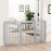 PUPETPO Freestanding Pet Gate for Dogs, Foldable Wooden Dog Gate for House Indoor, Tall Pet Fence for Stair, Doorway,Hall, Support Feet Included, 3 Panels 32,Grey