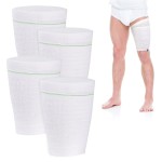 Catheter Leg Bag Holder 4 Count Fabric Catheter Sleeves Urine Leg Bag Holder - Urinary Drainage Bag Stay in Place Urine Bags for Legs Foley Catheter Bag Holder Strap for Men or Women (XL-4pack)