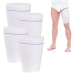 Catheter Leg Bag Holder 4 Count Fabric Catheter Sleeves Urine Leg Bag Holder - Urinary Drainage Bag Stay in Place Urine Bags for Legs Foley Catheter Bag Holder Strap for Men or Women (M-4pack)