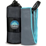Youphoria Microfiber Travel Towel Fast Drying Lightweight - Quick Dry Towel for Camping, Beach, Backpacking, Hiking, & Sport