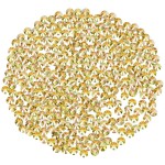 Novani Rhinestones 3000Pcs Flatback Crystal Round Loose Gemstones Glass Rhinestones for Crafts Makeup Nail Art Clothes Shoes DIY Decorations(SS6, 1.9-2.0mm,MetalSunlight)