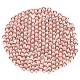 Novani Rhinestones 3000Pcs Flatback Crystal Round Loose Gemstones Glass Rhinestones for Crafts Makeup Nail Art Clothes Shoes DIY Decorations(SS8, 2.3-2.5mm,Champagne)