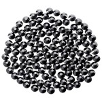 Novani Rhinestones 3000Pcs Flatback Crystal Round Loose Gemstones Glass Rhinestones for Crafts Makeup Nail Art Clothes Shoes DIY Decorations(SS6, 1.9-2.0mm,Black)