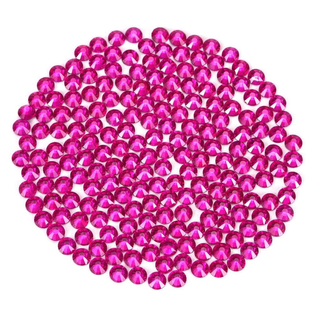 Novani Rhinestones 3000Pcs Flatback Crystal Round Loose Gemstones Glass Rhinestones for Crafts Makeup Nail Art Clothes Shoes DIY Decorations(SS10, 2.7-2.9mm,Peach)