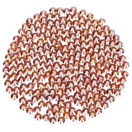 Novani Rhinestones 288Pcs Flatback Crystal Round Loose Gemstones Glass Rhinestones for Crafts Makeup Nail Art Clothes Shoes DIY Decorations(SS30,6.4-6.6mm,Amber)