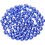 Novani Rhinestones 3000Pcs Flatback Crystal Round Loose Gemstones Glass Rhinestones for Crafts Makeup Nail Art Clothes Shoes DIY Decorations(SS8, 2.3-2.5mm,Sapphire)