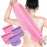 Moukeren Exfoliating Back Scrubber with Handles 4 Pack Nylon Back Exfoliator Extended Length Washers Scrubbers Stretchable Pull Strap Exfoliating Washcloth(Pink, Purple)