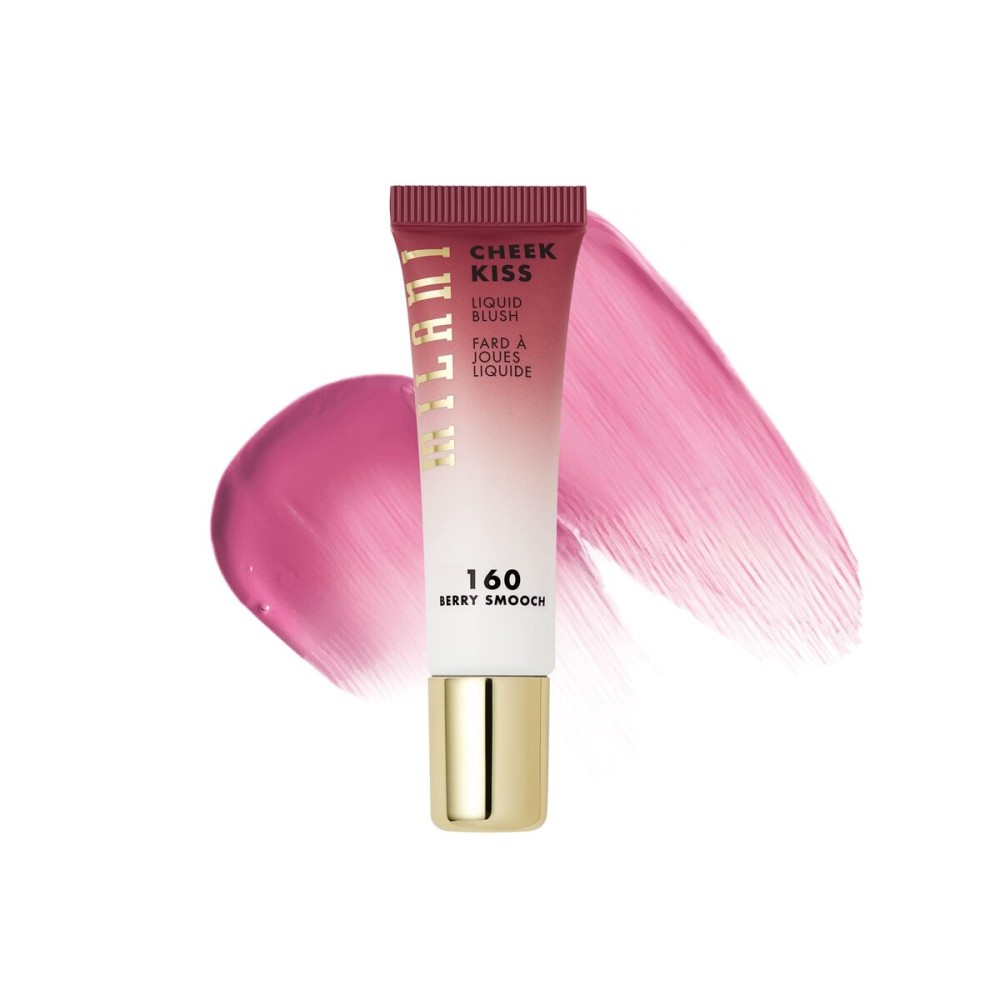 Milani Cheek Kiss Liquid Blush Makeup, Lightweight, Blendable & Buildable for Radiant Flushed Cheeks, Skin-Loving Formula - New Wine Glow