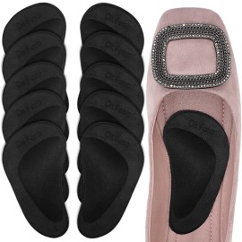 Dr.Foot Plantar Fasciitis Arch Support Shoe Insoles 5 Pairs, Thicken Gel Arch Pads for Flat Feet - Self-Adhesive Arch Cushions Inserts for Men and Women