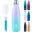 BOGI Insulated Water Bottle, 17oz Stainless Steel Water Bottles, Leak Proof Sports Metal Water Bottles Keep Cold for 24 Hours and Hot for 12 Hours BPA Free kids water bottle for School (Purple Mint)