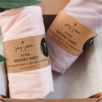 Bassinet Fitted Sheets Compatible with 4moms Breeze Plus Bassinet Model 1045 - Snuggly Soft 100% Jersey Cotton - Pale Pink + Lilac - 2 Pack - Not for Old Models