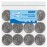 10 Pack Stainless Steel Scrubber, Steel Wool Srubber for Scouring Stubborn Messes from Pots and Pans, Stoves,Broiler Racks,Grills and More