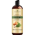 Handcraft Blends Sweet Almond Oil | 100% Pure and Natural | Bath & Body Oil | Premium Grade Carrier Oil | Skin | Hair | Body | Massage | Hexane-Free | with Rosemary Oil | 8 Fl Oz