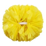 Hooshing 2PCS Yellow Pom Poms Cheerleading with Baton Handle for Team Spirit Sports Dance Cheering Kids Adults