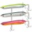 TRUSCEND Pencil Fishing Lures with Double Floating Rotating Tail, Surface Pencil Popper, Long Cast Premium Bass Bait with Rattle, Fishing Teasers Swimbaits for Freshwater Saltwater