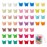 50 Packs Assorted Color Butterfly Hair Clips, Beautiful Mini Butterfly Hair Clips Hair Accessories for Women and Girls (Solid Color)