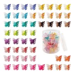 50 Packs Assorted Color Butterfly Hair Clips, Beautiful Mini Butterfly Hair Clips Hair Accessories for Women and Girls (Gradient Colors)