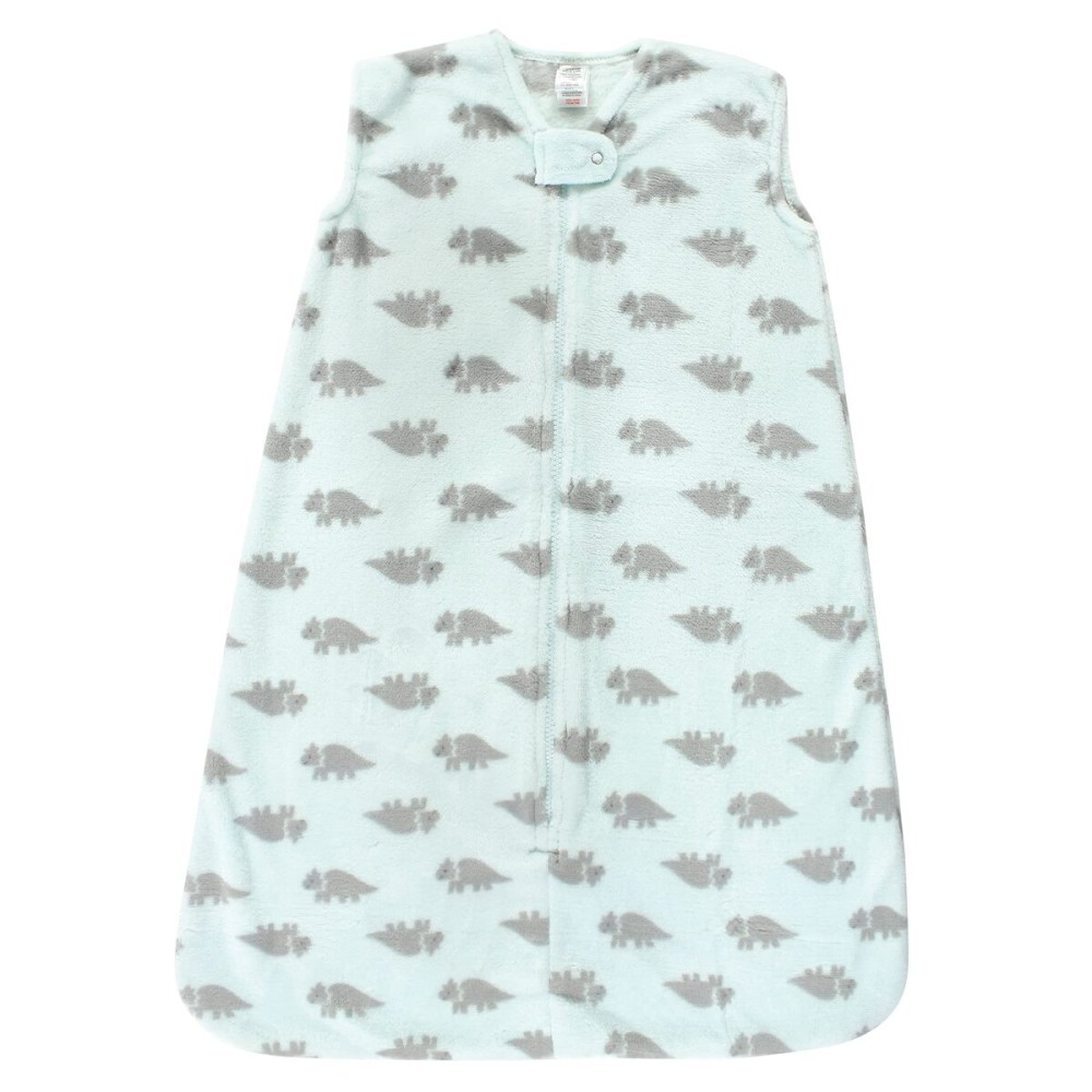 Hudson Baby Unisex Baby Plush Sleeping Bag, Sack, Blanket, Sleeveless Triceratops, 6-12 Months