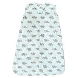 Hudson Baby Unisex Baby Plush Sleeping Bag, Sack, Blanket, Sleeveless Triceratops, 6-12 Months