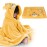ROMASA Toddler Hooded Bath Towel Ultra Soft Towel Highly Absorbent Bathrobe Blanket for Boys Girls- 27.5 x 55 (Yellow-Tiger)