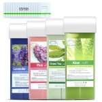 Seopri Roll On Wax, Plant Combination Hair Removal Wax Cartridge, Depilatory Wax Roller Refill for Body Waxing (Green), 100% Natural