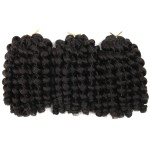 Crochet Braids Hair 8 Inch Jamaican Bounce Wand Curl Crochet Hair Curly Bounce Crochet Braids Hair Extension Twist Crochet Hair (3 PCS, 4)