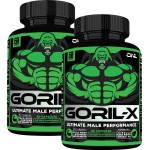 Testosterone Booster Supplement for Men - Goril X Workout Male Enhancing Pills 1000mg - Increase Size, Strength & Energy - with Horny Goat Weed, Tongkat Ali & Tribulus Terrestris - 60 Capsules (2pk)
