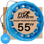 FIT ON FORM Infinity Weighted Hula Hoop for Adults Weight Loss - Smart Exercise Hola Circle Hoop for Women Abs Workout - 55 Inches
